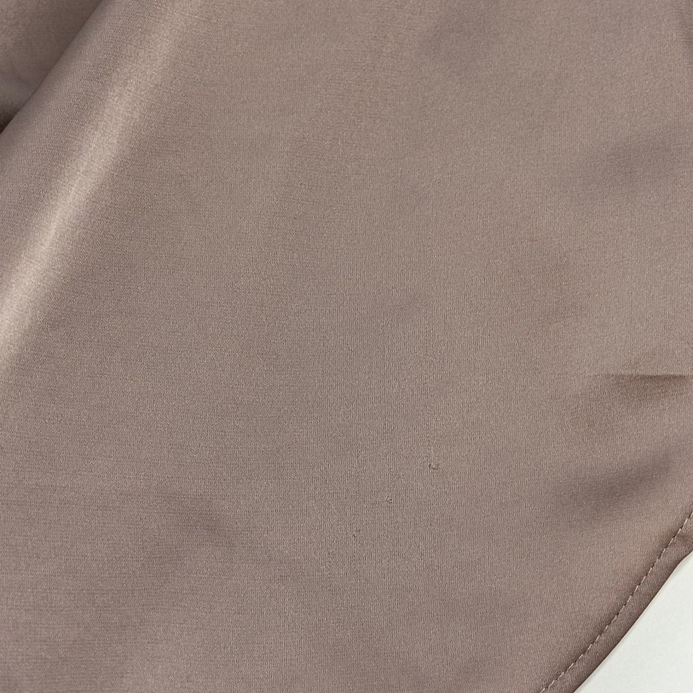 H&M Satin Silky Feel Button Down Shirt Blouse Womens Size Small S Brown Luxury - Picture 11 of 12